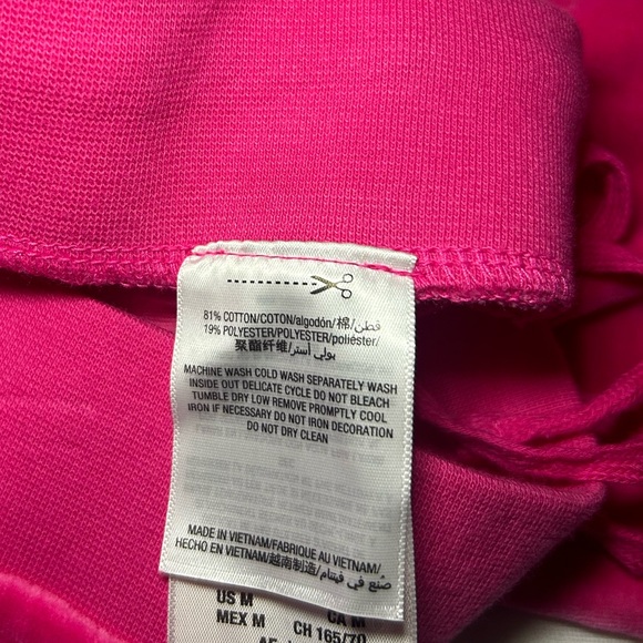 NEW Juicy Couture Tracksuit Pink Velour Velvet 2 PC Set Pants Women’s, Size L - Picture 14 of 16